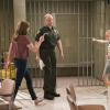 "Phone Confetti and a Wee Dingle" -- Christy and Bonnie\'s relaxing trip to a spa takes a turn when Bonnie lands in jail, on MOM, at a special time, Thursday, May 10 (9:01-9:30 PM, ET/PT) on the CBS Television Network. Pictured L to R: Allison Janney as Bonnie, Bill Fagerbakke as Sergeant Reubenzer and Anna Faris as Christy. Photo: Michael Desmond/Warner Bros. Entertainment Inc. ÃÂ© 2018 WBEI. All rights reserved.
