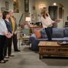 "Go-Go Boots and a Butt Cushion" -- When Christy doesn\'t need Gambler\'s Anonymous anymore, Bonnie vehemently disagrees, on MOM, Thursday, date (9:01-9:31 PM, ET/PT) on the CBS Television Network. Pictured L to R: Jaime Pressly as Jill, Beth Hall as Wendy, Mimi Kennedy as Marjorie, Allison Janney as Bonnie and Anna Faris as Christy.  Photo: Darren Michaels/Warner Bros. Entertainment Inc. ÃÂ© 2018 WBEI. All rights reserved.