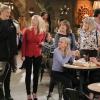 "Jell-O Shots and the Truth about Santa" -- Bonnie pushes Christy to mend her relationship with Violet (Sadie Calvano), and Adam prepares for the grand opening of his bar, on MOM, Thursday, Nov. 15 (9:01-9:30 PM, ET/PT) on the CBS Television Network. Pictured L to R: Kristen Johnston as Tammy, Jaime Pressly as Jill, Beth Hall as Wendy, Anna Faris as Christy, Mimi Kennedy as Marjorie and Allison Janney as Bonnie. Photo: Darren Michaels/Warner Bros. Entertainment Inc. ÃÂ© 2018 WBEI. All rights reserved.