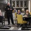 "Kalamazoo and a Bad Wedge of Brie" -- Christy\'s plan to win her sponsor\'s approval backfires and the ladies rush in to help after Jill\'s house is broken into, on MOM, Thursday, Jan. 31 (9:01-9:30 PM, ET/PT) on the CBS Television Network. Pictured L to R: Allison Janney as Bonnie, Will Sasso as Officer Andy, Anna Farris as Christy, Jaime Pressly as Jill, and Kristen Johnston as Tammy. Photo: Monty Brinton/CBS ÃÂ©2018 CBS Broadcasting, Inc. All Rights Reserved