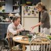 "Soup Town and a Little Blonde Mongoose" -- When Christy gets sick, Bonnie is consumed with an overwhelming urge to mother her, on MOM, Thursday, April 4 (9:01-9:30 PM, ET/PT) on the CBS Television Network. Pictured L to R: William Fichtner as Adam and Allison Janney as Bonnie. Photo: Darren Michaels/Warner Bros. Entertainment Inc. ÃÂ© 2019 WBEI. All rights reserved.