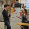 MULANEY:  John (John Mulaney, L) tries to figure out why Jane (Nasim Pedrad, R) doesn't like any of the girls he dates in the "Sweet Jane" episode of MULANEY airing Sunday, Oct. 12 (9:30-10:00 PM ET/PT) on FOX.  ©2014 Fox Broadcasting Co.  Cr:  Ray Mickshaw/FOX