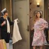 MULANEY:  John (John Mulaney, R) and Jane (Nasim Pedrad, C) are not impressed with Andre's (Zack Pearlman, L) Halloween costume in the "Halloween" episode of MULANEY airing Sunday, Oct. 19 (9:30-10:00 PM ET/PT) on FOX.  ©2014 Fox Broadcasting Co.  Cr:  Ray Mickshaw/FOX