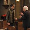 MULANEY:  John (John Mulaney, L) asks his Priest (guest star James Handy, R) for a favor in the "In the Name of the Mother, and the Son and the Holy Andre" episode of MULANEY airing Sunday, Nov. 9 (9:30-10:00 PM ET/PT) on FOX.  ©2014 Fox Broadcasting Co. Cr:  Ray Mickshaw/FOX