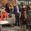 "Murphy Too"  -- After attending a sexual harassment seminar for the "Murphy in the Morning" staff, Murphy is surprised to find herself reeling from the long-repressed memory of her own #MeToo moment, on MURPHY BROWN, Thursday, Oct. 11 (9:30-10:00 PM, ET/PT) on the CBS Television Network. Pictured L-R: Faith Ford as Corky Sherwood, Candice Bergen as Murphy Brown, Grant Shaud as Miles Silverberg, Nik Dodani as Pat Patel, and Paloma Guzman as Monica Photo Credit: David Giesbrecht/ÃÂ© 2018 Warner Bros. Entertainment Inc.  All Rights Reserved
