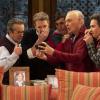 "Thanksgiving and Taking" - When the culinary-challenged Murphy invites her colleagues plus Phyllis, Miguel and his parents (Valente Rodriguez and Selenis Leyva) for Thanksgiving dinner with her and Avery, they all brace themselves for the worst, on MURPHY BROWN, Thursday, Nov. 22 (9:30-10:00 PM, ET/PT) on the CBS Television Network.  Pictured L-R: Grant Shaud as Miles Silverberg, Jake McDorman as Avery Brown, Adan Rocha as Miguel, Joe Regalbuto as Frank Fontana, and Valente Rodriguez as Carlos Gonzales Photo: David Geisbrecht/CBS  ÃÂ©2018 CBS Broadcasting Inc. All Rights Reserved.