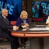 "Thanksgiving and Taking" - When the culinary-challenged Murphy invites her colleagues plus Phyllis, Miguel and his parents (Valente Rodriguez and Selenis Leyva) for Thanksgiving dinner with her and Avery, they all brace themselves for the worst, on MURPHY BROWN, Thursday, Nov. 22 (9:30-10:00 PM, ET/PT) on the CBS Television Network.  Pictured L-R: Joe Regalbuto as Frank Fontana, Candice Bergen as Murphy Brown, and Faith Ford as Corky Sherwood Photo: David Geisbrecht/CBS  ÃÂ©2018 CBS Broadcasting Inc. All Rights Reserved.