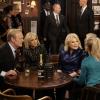 "Happy New Year" - The gang tries to distract Murphy from worrying about Avery\'s assignment in Kabul by getting her to attend the special 100th anniversary New Year\'s Eve celebration at Phil\'s Bar, on the first season finale of the revival of MURPHY BROWN, Thursday, Dec. 20 (9:30-10:00 PM, ET/PT) on the CBS Television Network. Pictured L-R: Lawrence O\'Donnell as himself, Andrea Mitchell as herself, Candice Bergen as Murphy Brown, and Faith Ford as Corky Sherwood Photo: David M. Russell/CBS  ÃÂ©2018 CBS Broadcasting Inc. All Rights Reserved.