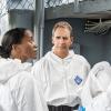 "Carrier" -- NCIS Special Agent Tony DiNozzo assists the New Orleans team when a Navy Lieutenant on liberty dies of the bubonic plague.  The team races to locate all additional sailors on liberty, control a potential outbreak and determine the source of the highly infectious disease, on NCIS: NEW ORLEANS, Sept 30, 2014 (9:00-10:00, ET/PT), on the CBS Television Network.Pictured L-R: Erika Alexander as Navy Commander Louanne Bates, Scott Bakula as Special Agent Dwayne Pride, and Michael Weatherly as NCIS Special Agent Tony DiNozzo Photo: Skip Bolen/CBS ÃÂ©2014 CBS Broadcasting, Inc. All Rights Reserved