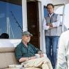"Chasing Ghosts" -- After a Navy issued stolen gun is found to belong to a Chief Petty Officer who died 40 years ago, the NCIS team reopens the cold case, one that Wade has personally tracked and investigated for years.  Also, the team prepares for their annual Thanksgiving dinner together, on NCIS: NEW ORLEANS, Nov 25 (9:00-10:00, ET/PT), on the CBS Television Network. Pictured L-R: Dean Stockwell as Tom Hamilton, Steven Weber as Councilman Douglas Hamilton, and Scott Bakula as Special Agent Dwayne Pride Photo: Skip Bolen/CBS ÃÂ©2014 CBS Broadcasting, Inc. All Rights Reserved