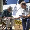 "Chasing Ghosts" -- Behind the scenes of the CBS series NCIS New Orleans, scheduled to air on the CBS Television Network. Pictured L-R: Dean Stockwell and Scott Bakula  Photo: Skip Bolen/CBS ÃÂ©2014 CBS Broadcasting, Inc. All Rights Reserved