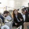 "The Abyss" -- Behind the scenes of the CBS series NCIS: NEW ORLEANS, scheduled to air on the CBS Television Network. Pictured L-R: Rob Kerkovich, Diane Neal, and Scott Bakula Photo: Skip Bolen/CBS ÃÂ©2014 CBS Broadcasting, Inc. All Rights Reserved