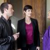 "More Now" -- Pride is adamant the elusive "Baitfish" has returned and, in attempt to locate his nemesis, he has the team investigate crime scenes and chase leads from New Orleans to Charleston, SC, on NCIS: NEW ORLEANS, March 10, 2014 (9:00-10:00, ET/PT), on the CBS Television Network. Pictured L-R: Lucas Black as Special Agent Christopher LaSalle, Zoe McLellan as Special Agent Meredith "Merri" Brody, and Karen Kaia Livers as Nurse Garland Photo: Skip Bolen/CBS ÃÂ©2015 CBS Broadcasting, Inc. All Rights Reserved