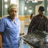"The Insider"--While conducting an autopsy on a Petty Officer who is believed to have died from natural causes, an armed man enters the morgue and holds Wade, Sebastian and Danny hostage, on NCIS: NEW ORLEANS, Tuesday, April 7 (9:00-10:01 PM, ET/PT), on the CBS Television Network. Pictured L-R: CCH Pounder as Dr. Loretta Wade and Russell Richardson as Marcus Martel Photo: Skip Bolen/CBS ÃÂ©2015 CBS Broadcasting, Inc. All Rights Reserved