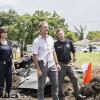 "Touched By The Sun" -- When a female combat pilot and Navy hero dies in an air-show plane crash, the NCIS team must investigate if it\'s the fault of the pilot or the new jet, just approved to ship to bases globally, on NCIS: NEW ORLEANS, Tuesday, Oct. 6 (9:00-10:00 PM, ET/PT), on the CBS Television Network. Pictured L-R: Zoe McLellan as Special Agent Meredith "Merri" Brody, Scott Bakula as Special Agent Dwayne Pride, Ash Taylor as Lead NSC Representative Dave Schram, and Rob Kerkovich as Sebastian Lund Photo: Skip Bolen/CBS ÃÂ©2014 CBS Broadcasting, Inc. All Rights Reserved