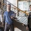 "Touched By The Sun" -- When a female combat pilot and Navy hero dies in an air-show plane crash, the NCIS team must investigate if it\'s the fault of the pilot or the new jet, just approved to ship to bases globally, on NCIS: NEW ORLEANS, Tuesday, Oct. 6 (9:00-10:00 PM, ET/PT), on the CBS Television Network. Pictured L-R: David Clayton Rogers as Kellan Falk, Lucas Black as Special Agent Christopher LaSalle, and Zoe McLellan as Special Agent Meredith "Merri" Brody Photo: Skip Bolen/CBS ÃÂ©2014 CBS Broadcasting, Inc. All Rights Reserved