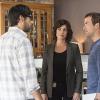 "Touched By The Sun" -- When a female combat pilot and Navy hero dies in an air-show plane crash, the NCIS team must investigate if it\'s the fault of the pilot or the new jet, just approved to ship to bases globally, on NCIS: NEW ORLEANS, Tuesday, Oct. 6 (9:00-10:00 PM, ET/PT), on the CBS Television Network.  Pictured L-R: David Clayton Rogers as Kellan Falk, Zoe McLellan as Special Agent Meredith "Merri" Brody, and Lucas Black as Special Agent Christopher LaSalle Photo: Skip Bolen/CBS ÃÂ©2014 CBS Broadcasting, Inc. All Rights Reserved