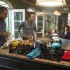 "Billy and the Kid" -- The murder of a Marine provides new clues in the first case Pride and Lasalle ever worked together, just before Hurricane Katrina struck the city and washed away any evidence.  Also, the team celebrates Thanksgiving together in Pride\'s bar, on NCIS: NEW ORLEANS, Tuesday, Nov. 24 (9:00-10:00 PM, ET/PT), on the CBS Television Network.  Pictured L-R: Scott Bakula as Special Agent Dwayne Pride, Lucas Black as Special Agent Christopher LaSalle, Zoe McLellan as Special Agent Meredith "Merri" Brody, and Shalita Grant as Sonja Percy Photo: Skip Bolen/CBS ÃÂ©2015 CBS Broadcasting, Inc. All Rights Reserved