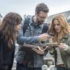 "Treasure Hunt" -- During the annual Contraband Days pirate festival, the NCIS team investigates the murder of a Navy captain who was searching for a valuable 200-year-old marble and gold fleur-de-lis, on NCIS: NEW ORLEANS, Tuesday, March 13 (10:00-11:00 PM, ET/PT) on the CBS Television Network. Pictured L-R: Vanessa Ferlito as FBI Special Agent Tammy Gregorio, Rob Kerkovich as Forensic Scientist Sebastian Lund, and Teal Wicks as Michelle Faucheux Photo: Skip Bolen/CBS ÃÂ©2018 CBS Broadcasting, Inc. All Rights Reserved