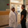 "A House Divided" - After a Navy Lieutenant from a well-connected and affluent New Orleans family has a fatal fall down a flight of stairs at a charity gala, the NCIS team investigates whether his death was an accident or foul play, on NCIS: NEW ORLEANS, Tuesday, April 9 (10:00-11:00 PM, ET/PT) on the CBS Television Network. Pictured L-R: CCH Pounder as Dr. Loretta Wade and Scott Bakula as Special Agent Dwayne Pride Photo: Sam Lothridge/CBS ÃÂ©2019 CBS Broadcasting, Inc. All Rights Reserved