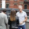 "Bad Apple" - Pride travels to New York City after new DNA evidence links to 20-year-old cold case from his time at the Jefferson Parish Sheriff\'s office, on "NCIS: NEW ORLEANS," Tuesday, Oct. 8 (10:00-11:00 PM, ET/PT) on the CBS Television Network. Shanley Caswell guest stars as Laurel Pride, Pride\'s daughter.  Pictured L-R: Behind the scenes with Lenny Platt as Detective David Cabrera, Shanley Caswell as Laurel Pride, and Scott Bakula as Special Agent Dwayne Pride Photo: John Paul Filo/CBS ©2019 CBS Broadcasting, Inc. All Rights Reserved