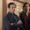 Nancy Drew -- "Pilot" -- Image Number: NCD101f_0122b.jpg -- Pictured (L-R):  Scott Wolf as Carson Drew and Alvina August as Karen -- Photo: Robert Falconer/The CW -- © 2019 The CW Network, LLC. All Rights Reserved.