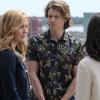Nancy Drew -- "The Secret of the Old Morgue" -- Image Number: NCD102b_0062b.jpg -- Pictured (L-R): Kennedy McMann as Nancy, Alex Saxon as Ace and Maddison Jaizani as Bess -- Photo: Robert Falconer/The CW -- © 2019 The CW Network, LLC. All Rights Reserved.