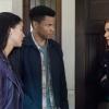 Nancy Drew -- "The Mystery of Blackwood Lodge" -- Image Number: NCD106a_0286b.jpg -- Pictured (L-R): Leah Lewis as George, Tunji Kasim as Nick and Kennedy McMann as Nancy -- Photo: Dean Buscher/The CW -- © 2019 The CW Network, LLC. All Rights Reserved.
