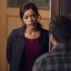 Nancy Drew -- "The Hidden Staircase" -- Image Number: NCD109b_0033b.jpg -- Pictured (L-R): Alvina August as Karen and Scott Wolf as Carson -- Photo: Dean Buscher/The CW -- © 2019 The CW Network, LLC. All Rights Reserved.