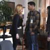 Nancy Drew -- "The Lady of Larkspur Lane" -- Image Number: NCD112a_0230b.jpg -- Pictured (L-R): Kennedy McMann as Nancy, Tunji Kasim as Nick and Leah Lewis as George -- Photo: Bettina Strauss/The CW -- © 2020 The CW Network, LLC. All Rights Reserved.