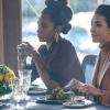 Nancy Drew -- "The Lady of Larkspur Lane" -- Image Number: NCD112b_0077b.jpg -- Pictured (L-R): Tiana Okoye as Amaya Alston and Maddison Jaizani as Bess -- Photo: Bettina Strauss/The CW -- © 2020 The CW Network, LLC. All Rights Reserved.