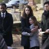 Art (Kevin Hanchard), Sarah (Tatiana Maslany), Kira (Skyler Wexler), and Felix (Jordan Gavaris)
