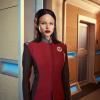 THE ORVILLE:  Halston Sage as Alara Kitan in the new space adventure series THE ORVILLE from the creator of "Family Guy." The first part of the special two-part series premiere of THE ORVILLE will air Sunday, Sept. 10 (8:00-9:00 PM ET/PT), immediately following the NFL ON FOX Doubleheader. ©2017 Fox Broadcasting Co. Cr: Noah Schutz/FOX