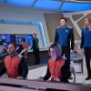 THE ORVILLE: L-R: Scott Grimes, Mark Jackson, Seth MacFarlane and Adrianne Palicki in the season finale “Identity” episode of THE ORVILLE airing Thursday, Dec. 7 (9:01-10:00 PM ET/PT) on FOX.  ©2017 Fox Broadcasting Co.  Cr:  Michael Becker/FOX