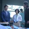 PRODIGAL SON:  L-R:  Tom Payne, Keiko Agena and Lou Diamond Phillips in the "Q&A" episode of PRODIGAL SON airing Monday, Nov. 4 (9:01-10:00 PM ET/PT) on FOX. © 2019 FOX MEDIA LLC. Cr:  David Giesbrecht/FOX.