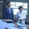PRODIGAL SON:  L-R:  Tom Payne and Keiko Agena in the "Q&A" episode of PRODIGAL SON airing Monday, Nov. 4 (9:01-10:00 PM ET/PT) on FOX. © 2019 FOX MEDIA LLC. Cr:  David Giesbrecht/FOX.