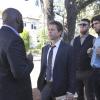 RAKE: When Keegan (Greg Kinnear, second from L) needs protection from his bookie (guest star Omar Dorsey, L), he gets help from his latest clients - a group of reformed Amish men (guest stars Deven Long, second from R and Bruster Phoenix Sampson, R) in the &quot;A Close Shave&quot; episode of RAKE airing Thursday, Jan. 30 (9:00-10:00 PM ET/PT) on FOX. &#xa9;2014 Fox Broadcasting Co.  Cr:  Richard Foreman/FOX