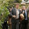 RAKE:  Keegan (Greg Kinnear, C) is confronted by the media as his new case is set to begin in the &quot;Cannibal&quot; episode of RAKE airing Thursday, Feb. 13 (9:00-10:00 PM ET/PT) on FOX.  &#xa9;2014 Fox Broadcasting Co.  Cr: FOX