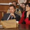 RAKE: Keegan (Greg Kinnear, L) defends a new client (guest star Michelle Forbes, R) who is charged with influencing the outcome of a verdict in the &quot;Jury Tampering&quot; episode of RAKE airing Thursday, March 6 (9:00-10:00 PM ET/PT) on FOX.  &#xa9;2014 Fox Broadcasting Co. Cr:  Greg Gayne/FOX