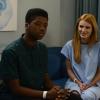 RED BAND SOCIETY: L-R: Dash (Astro) and Delaney Shaw (Bella Thorne) in the "How Did We Get Here?" episode of RED BAND SOCIETY airing Wednesday, Nov. 26 (9:00-10:00 PM ET/ PT) on FOX. CR: Guy D'Amica / FOX. © 2014 Fox Broadcasting Co.