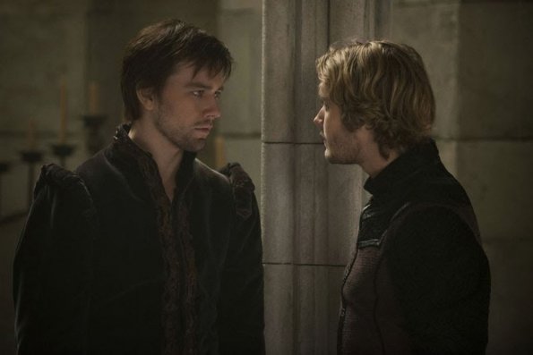 Reign -- â€œChosenâ€ -- Image Number: RE106a_012.jpg -- Pictured (L-R): Torrance Coombs as Bash and Toby Regbo as Prince Francis -- Photo: Christos Kalohoridis/The CW -- Â© 2013 The CW Network, LLC. All rights reserved.