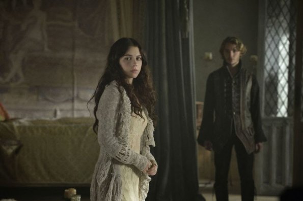 Reign -- "Chosen" -- Image Number: RE106b_0223.jpg -- Pictured (L-R): Adelaide Kane as Mary, Queen of Scots and Toby Regbo as Prince Francis -- Photo: Ben Mark Holzberg/The CW -- &copy; 2013 The CW Network, LLC. All rights reserved.