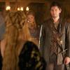 Reign -- "The Hound and the Hare" -- Image Number: RE307a_0192.jpg -- Pictured (L-R): Celina Sinden as Greer (back to camera) and Torrance Coombs as Bash -- Photo: Sven Frenzel/The CW -- ÃÂ© 2015 The CW Network, LLC. All rights reserved.