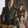 Reign -- "Blood in the Water" -- Image Number: RE415a_0374.jpg -- Pictured (L-R): Will Kemp as Lord Darnley and Sara Garcia as Keira -- Photo: John Medland /The CW -- ÃÂ© 2017 The CW Network, LLC. All Rights Reserved