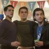 Riverdale -- "Chapter Ten: The Lost Weekend" -- Image Number: RVD110b_0057.jpg -- Pictured: Casey Cott as Kevin Keller, KJ Apa as Archie Andrews and Rob Raco as Joaquin -- Photo: Cate Cameron/The CW -- ÃÂ© 2017 The CW Network. All Rights Reserved
