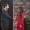 Riverdale -- "Chapter Thirty-Three: Shadow of a Doubt" -- Image Number: RVD220b_0104.jpg -- Pictured (L-R): Luke Perry as Fred and Marisol Nichols as Hermione -- Photo: Diyah Pera/The CW -- ÃÂ© 2018 The CW Network, LLC. All rights reserved.