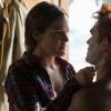 Riverdale -- "Chapter Forty-Two: The Man in Black" -- Image Number: RVD307c_0182.jpg -- Pictured (L-R): Riley Keough as Laurie and KJ Apa as Archie -- Photo: Cate Cameron/The CW -- ÃÂ© 2018 The CW Network, LLC. All Rights Reserved.