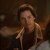 Riverdale -- "Chapter Forty-Three: Outbreak" -- Image Number: RVD308a_0314.jpg -- Pictured (L-R): Cole Sprouse as Jughead and Gina Gershon as Gladys Jones (back to camera) -- Photo: Diyah Pera/The CW -- ÃÂ© 2018 The CW Network, LLC. All Rights Reserved.