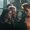 Riverdale -- "Chapter Fifty-Three: Jawbreaker" -- Image Number: RVD318b_0036.jpg -- Pictured (L-R): Camila Mendes as Veronica, Martin Cummins as Tom Keller and KJ Apa as Archie -- Photo: Katie Yu/The CW -- ÃÂ© 2019 The CW Network, LLC. All rights reserved.