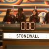 Riverdale -- "Chapter Sixty-Eight: Quiz Show" -- Image Number: RVD411a_0053.jpg -- Pictured (L-R): Sarah Dejardins as Donna, Alex Barima as Jonathan, Doralyn Mui as Joan and Sean Depner as Bret -- Photo: Cate Cameron/The CW-- © 2020 The CW Network, LLC All Rights Reserved.